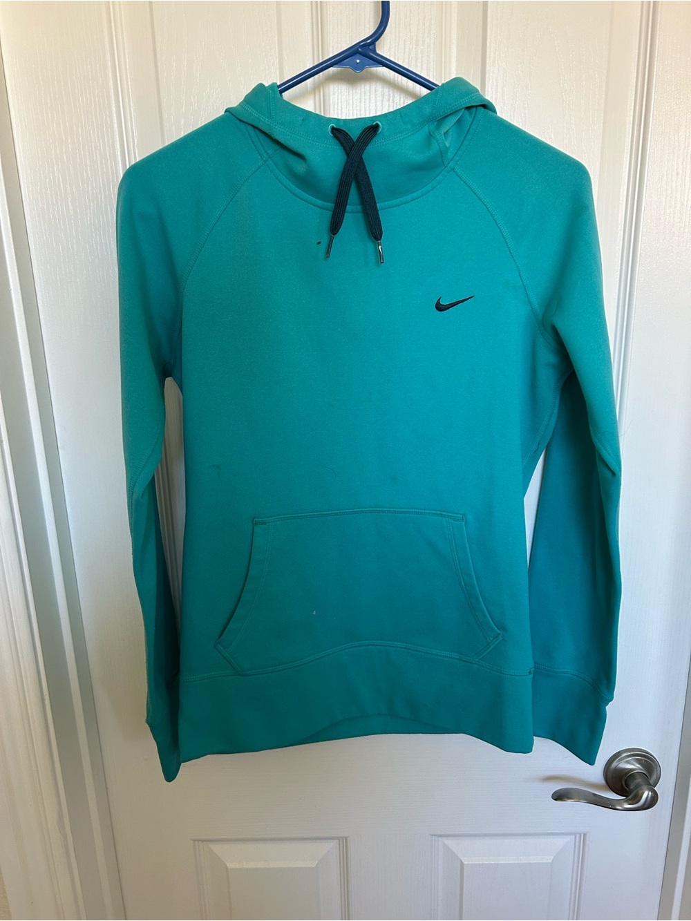 Nike Women's Teal Hooded Sweatshirt